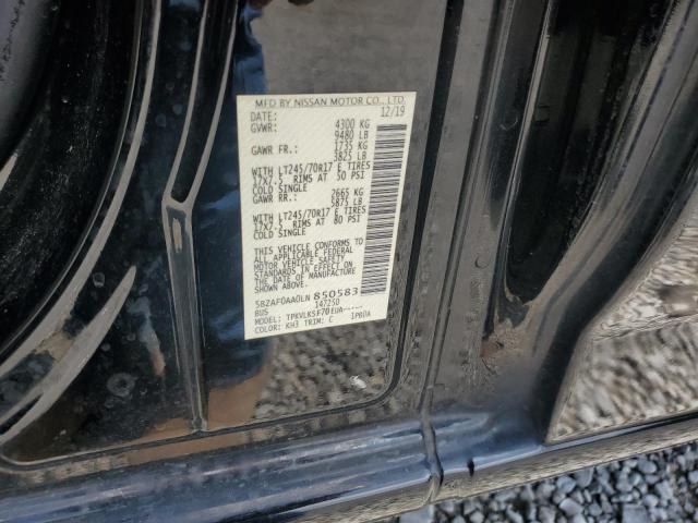 2020 NISSAN NV 3500 5BZAF0AA0LN850583