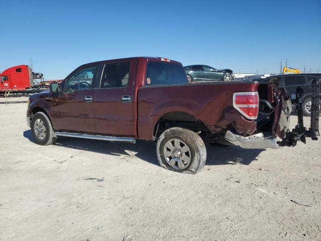 FORD F150 SUPER 2010 burgundy crew pic gas 1FTEW1C85AFC77608 photo #3