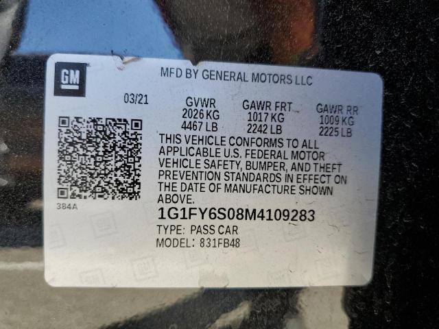 VIN 1G1FY6S08M4109283 2021 Chevrolet Bolt, LT no.13