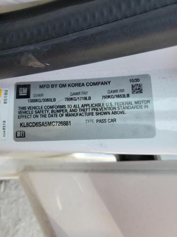 2021 CHEVROLET SPARK 1LT - KL8CD6SA5MC726881