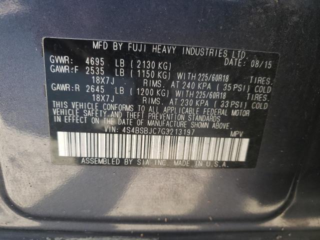 2016 SUBARU OUTBACK 2. - 4S4BSBJC7G3213197