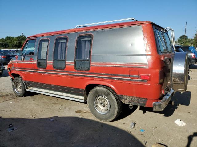 CHEVROLET VAN 1989 red  gas 1GBEG25K1K7188534 photo #3