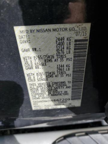 2015 NISSAN XTERRA X 5N1AN0NW2FN667209