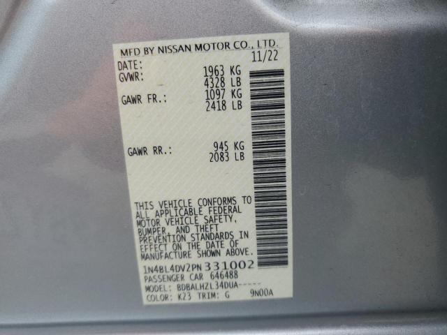 2023 NISSAN ALTIMA SV 1N4BL4DV2PN331002  69585894