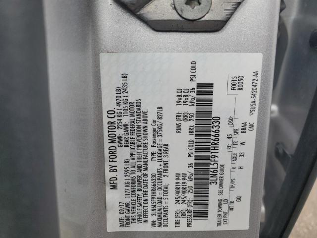 2017 LINCOLN MKZ RESERV - 3LN6L5F91HR666330