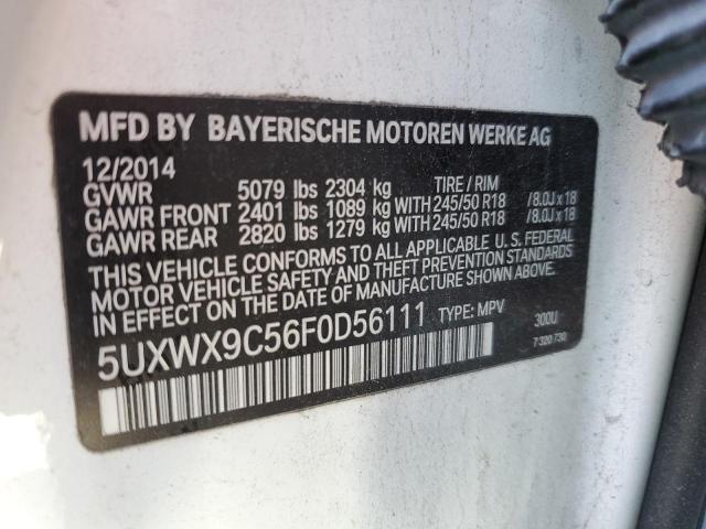 VIN 5UXWX9C56F0D56111 2015 BMW X3, Xdrive28I no.13