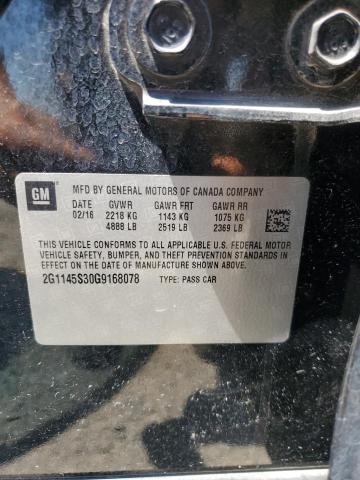 2016 CHEVROLET IMPALA LTZ - 2G1145S30G9168078