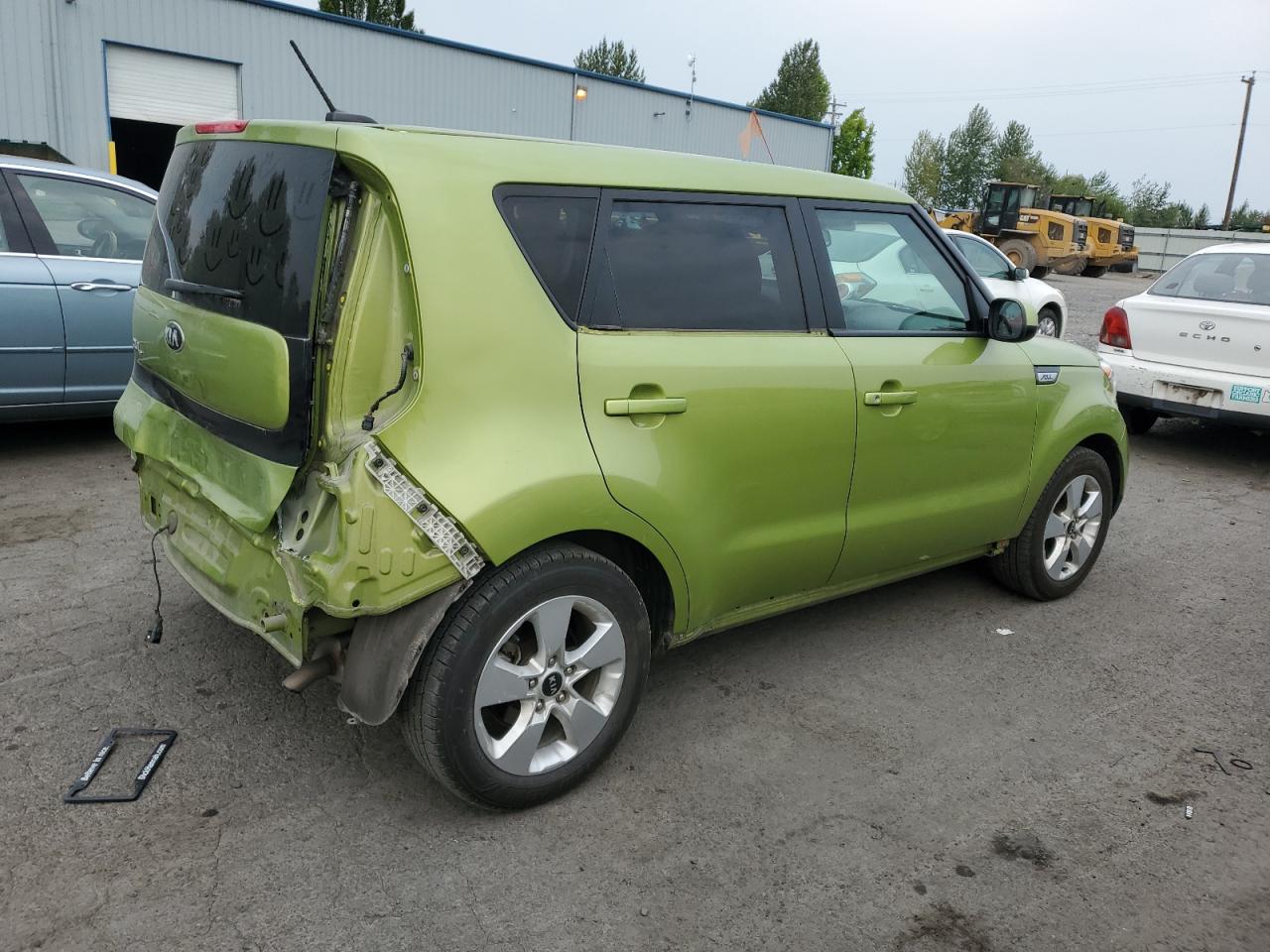 KIA SOUL 2018 green  gas KNDJN2A2XJ7898410 photo #4