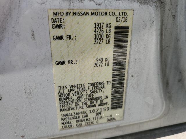 2016 NISSAN ALTIMA 2.5 - 1N4AL3AP4GC167159