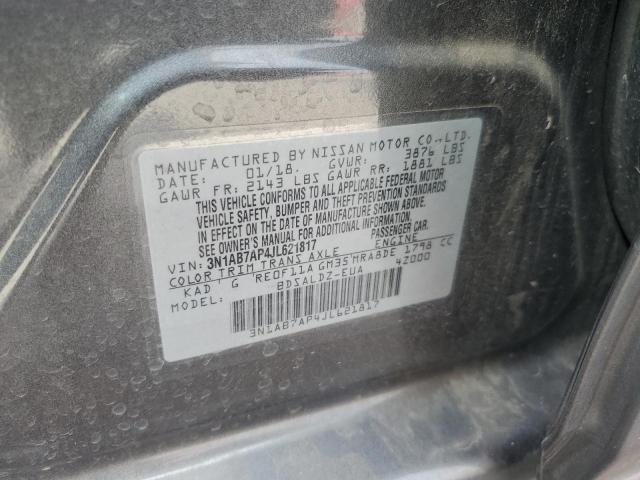 2018 NISSAN SENTRA S - 3N1AB7AP4JL621817