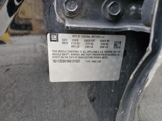2017 CHEVROLET IMPALA 1G11Z5SA1HU131657