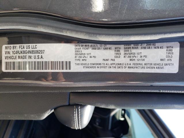 2022 JEEP GRAND CHER - 1C4RJKBG4N8506207