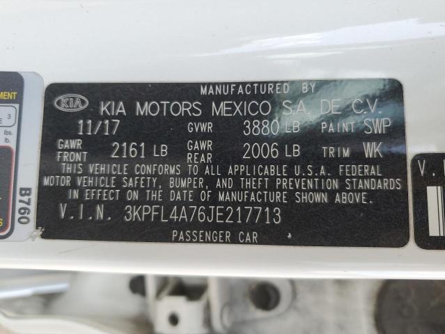 VIN 3KPFL4A76JE217713 2018 KIA Forte, LX no.12