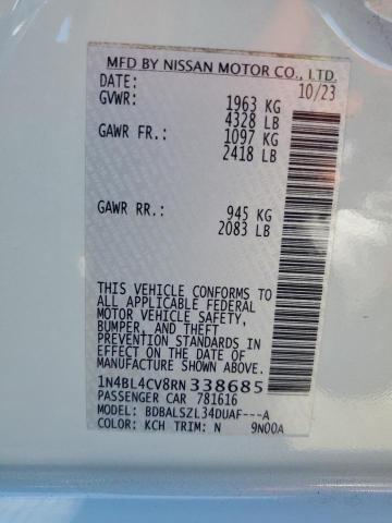 2024 NISSAN ALTIMA SR - 1N4BL4CV8RN338685