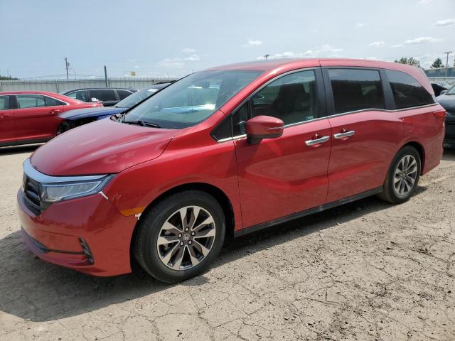 HONDA ODYSSEY EX 2024 red  gas 5FNRL6H6XRB054799 photo #1