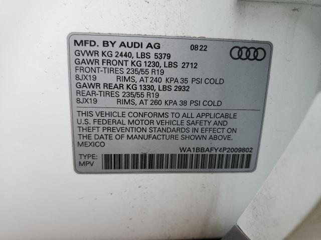 VIN WA1BBAFY4P2009802 2023 Audi Q5, Premium Plus 40 no.14