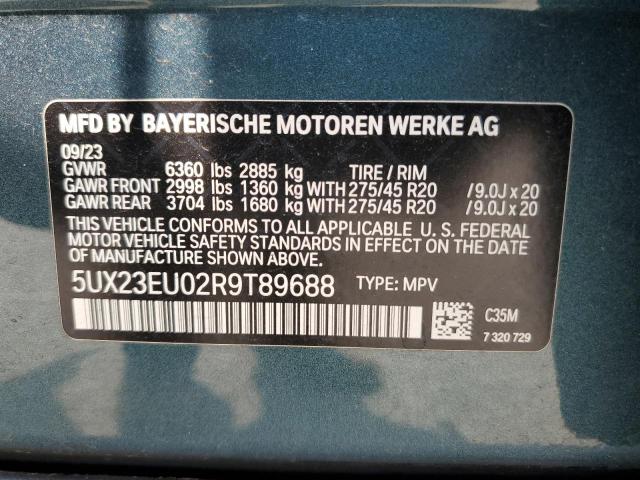 2024 BMW X5 XDRIVE4 5UX23EU02R9T89688