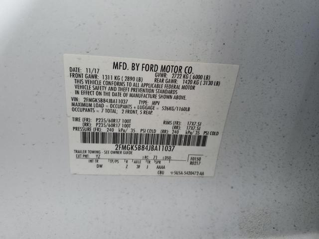 2018 FORD FLEX SE - 2FMGK5B84JBA11037