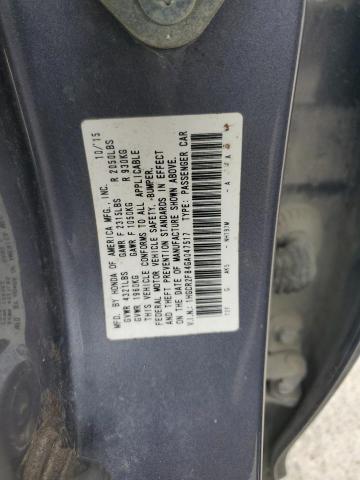 VIN 1HGCR2F84GA047517 2016 Honda Accord, Exl no.12