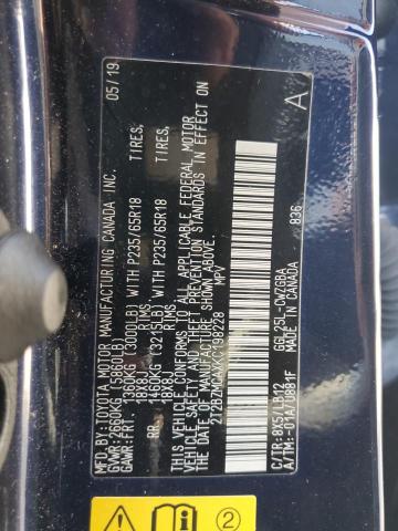 VIN 2T2BZMCAXKC198228 2019 Lexus RX, 350 Base no.14