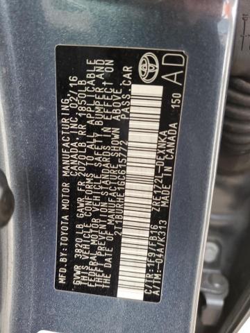 2016 TOYOTA COROLLA L - 2T1BURHE1GC615772