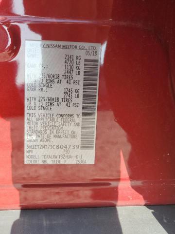 2018 NISSAN ROGUE SV H 5N1ET2MT7JC804739