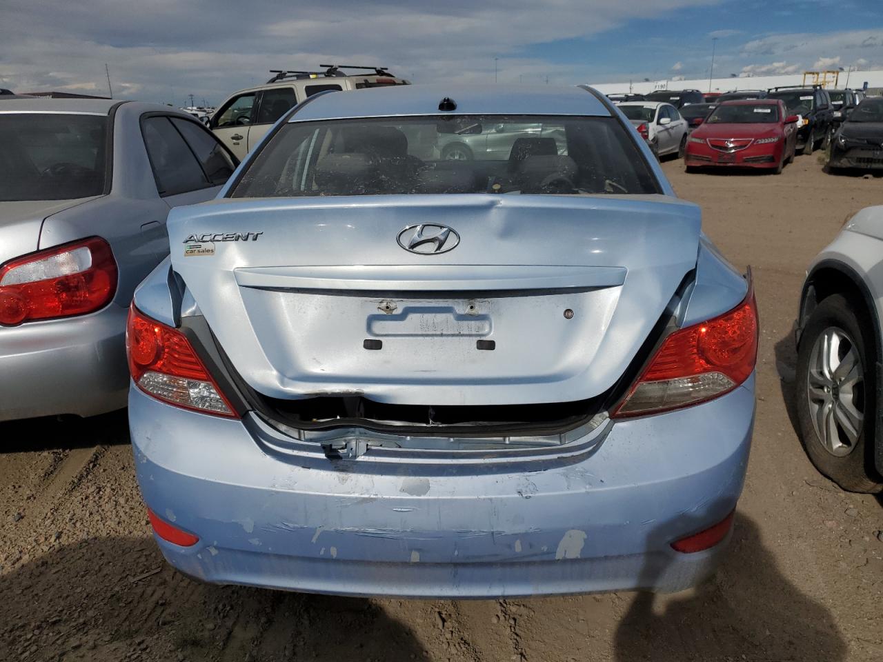 Lot #2853287767 2014 HYUNDAI ACCENT GLS