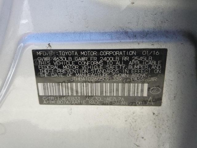 2016 LEXUS IS 200T - JTHBA1D26G5021339