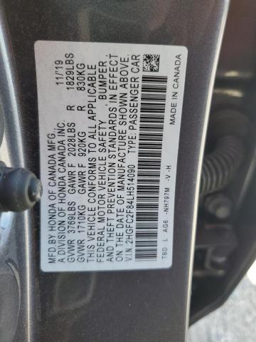 2020 HONDA CIVIC SPOR - 2HGFC2F84LH514090