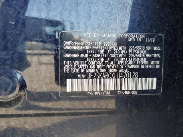 2020 SUBARU FORESTER S - JF2SKARCXLH470128