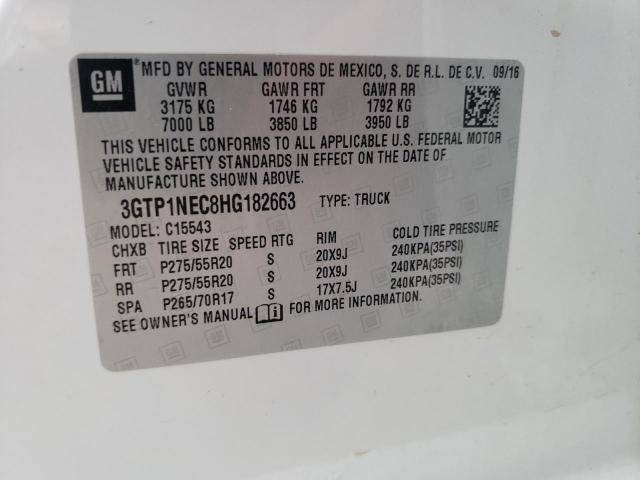 2017 GMC SIERRA C15 - 3GTP1NEC8HG182663