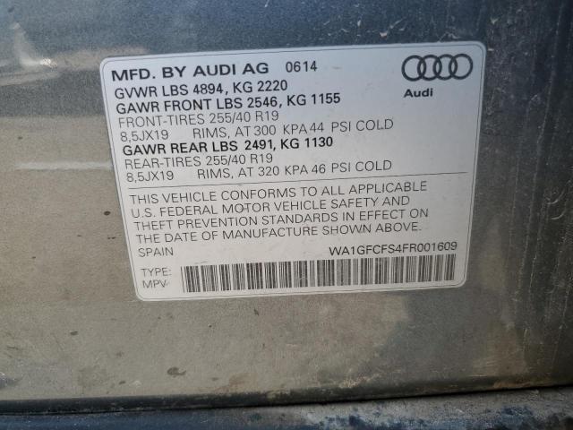 2015 AUDI Q3 PRESTIG - WA1GFCFS4FR001609
