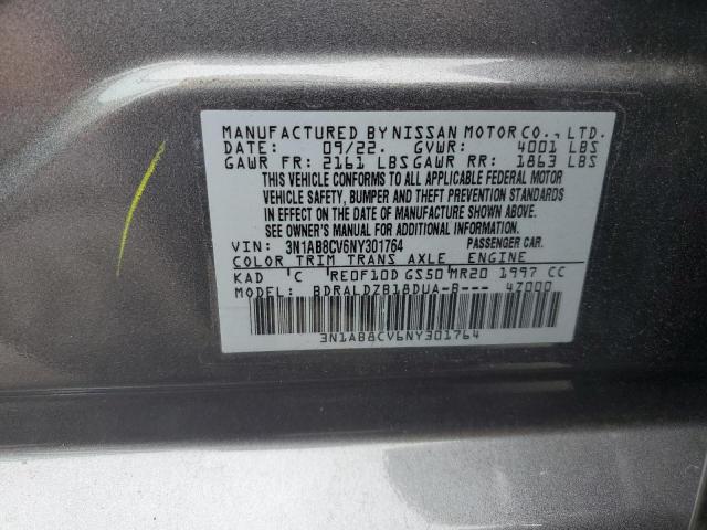 VIN 3N1AB8CV6NY301764 2022 Nissan Sentra, SV no.12