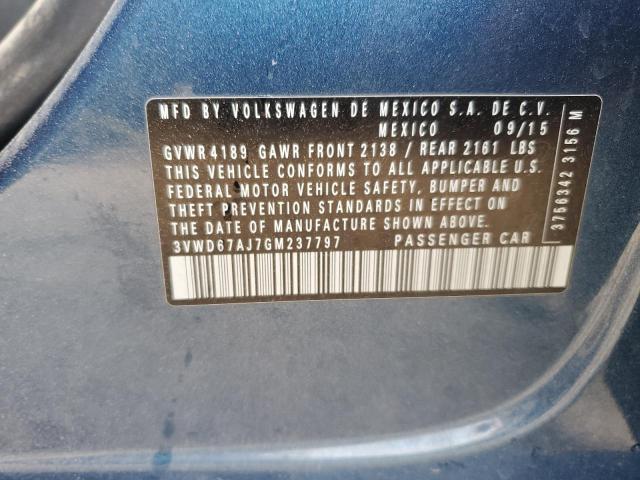 2016 VOLKSWAGEN JETTA SE - 3VWD67AJ7GM237797