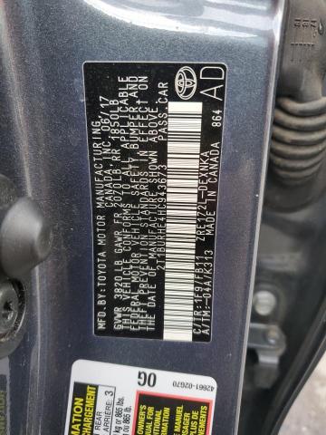 2017 TOYOTA COROLLA L - 2T1BURHE4HC943673