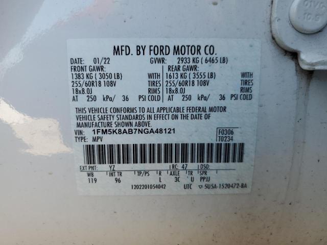 2022 FORD EXPLORER P - 1FM5K8AB7NGA48121