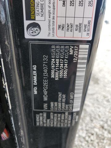 2018 MERCEDES-BENZ METRIS - WD4PG2EE1J3407132