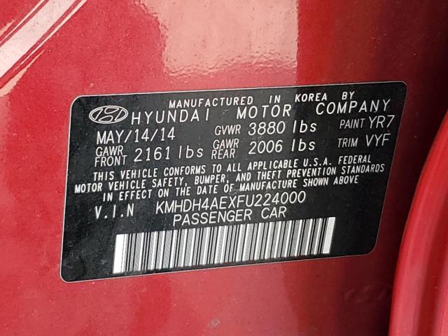 2015 HYUNDAI ELANTRA SE - KMHDH4AEXFU224000
