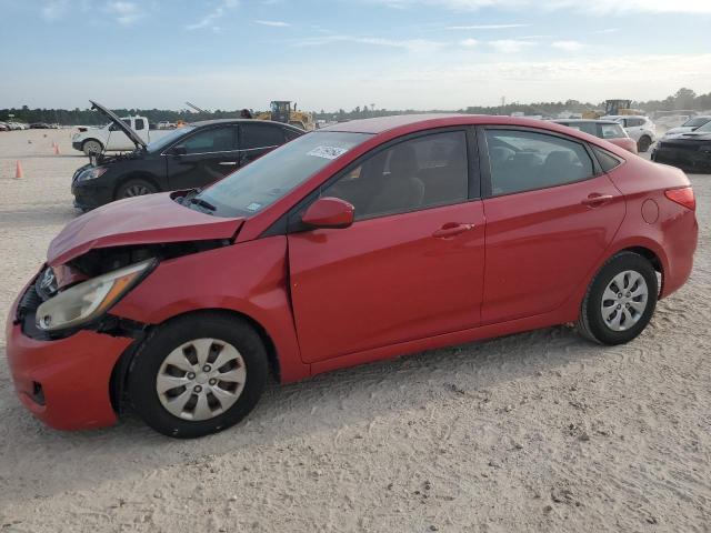 HYUNDAI ACCENT SE 2017 red sedan 4d gas KMHCT4AE9HU220873 photo #1