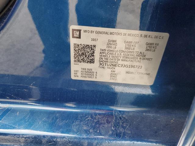 2018 GMC SIERRA K15 - 3GTU2NEC7JG196723