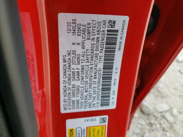 2024 HONDA CIVIC SPOR - 2HGFE2F50RH529761