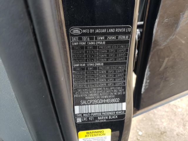 2017 LAND ROVER DISCOVERY - SALCP2BG0HH658602