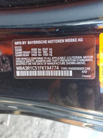 VIN WBA3R1C51FK194774 2015 BMW 4 Series, 435 I no.13