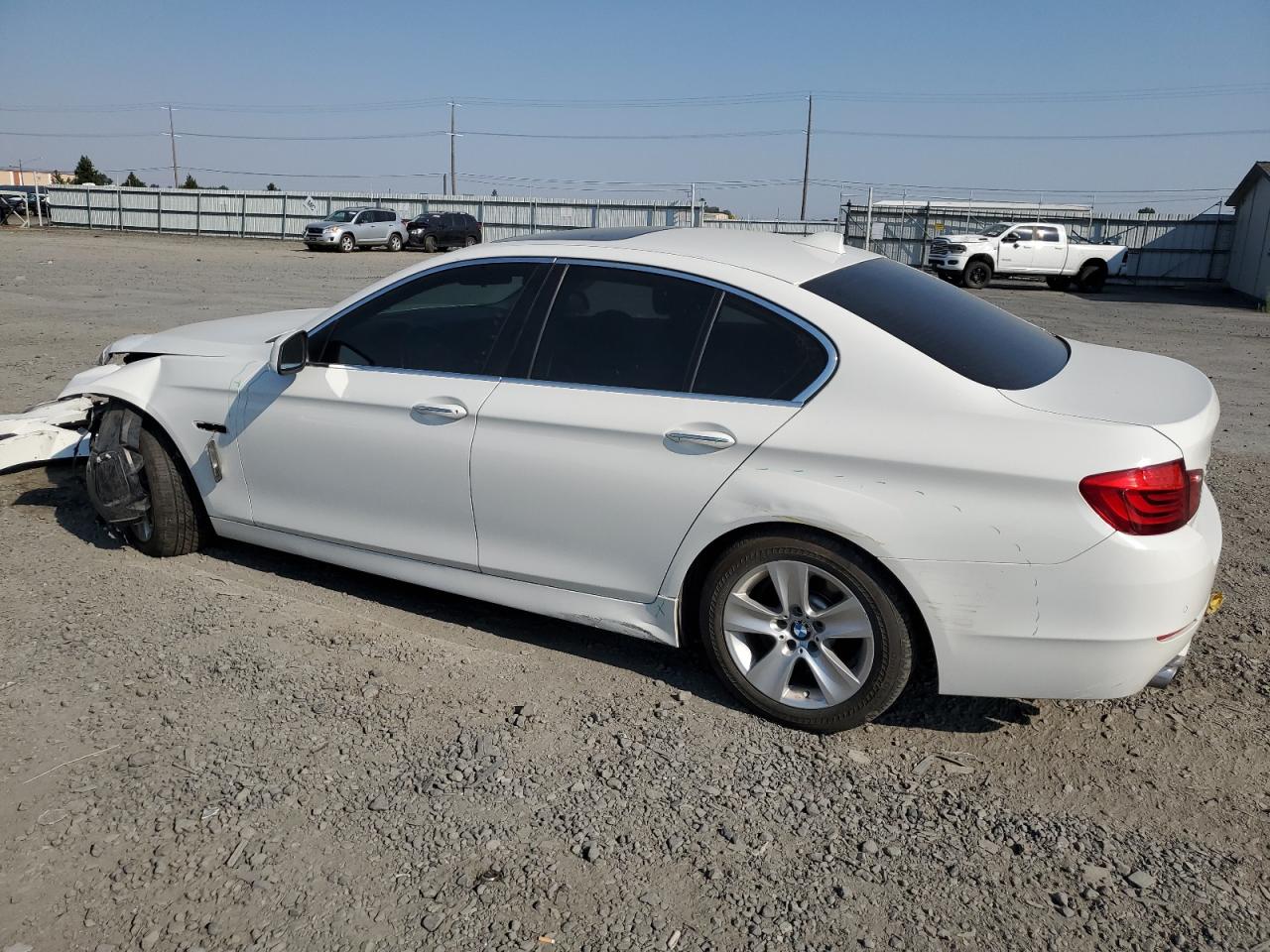 BMW 528 XI 2013 white  gas WBAXH5C55DD115202 photo #3