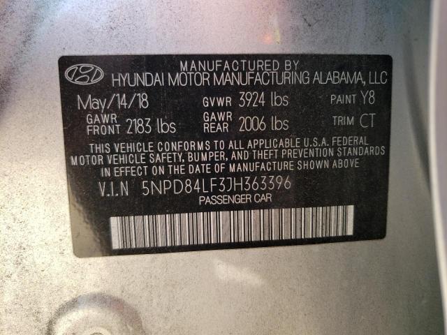 2018 HYUNDAI ELANTRA SE - 5NPD84LF3JH363396