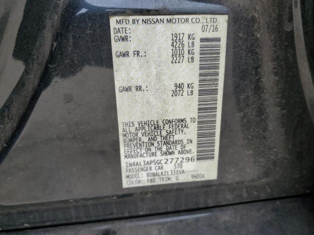 2016 NISSAN ALTIMA 2.5 - 1N4AL3AP5GC277296