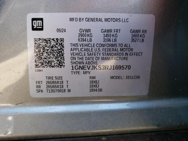 2024 CHEVROLET TRAVERSE L - 1GNEVJKS3RJ169570