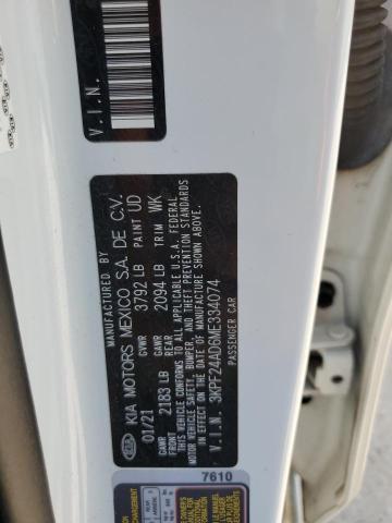 2021 KIA FORTE FE - 3KPF24AD6ME334074