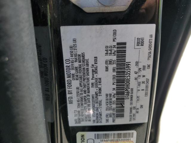 VIN 1FA6P0HD0E5355991 2014 Ford Fusion, SE no.12