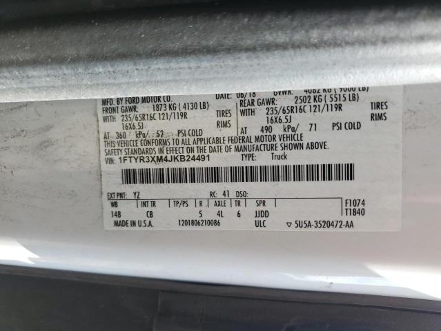 2018 FORD TRANSIT T- - 1FTYR3XM4JKB24491